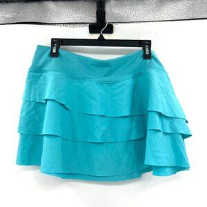 Joy Lab Aqua Ruffled Mini Skirt Women's XL